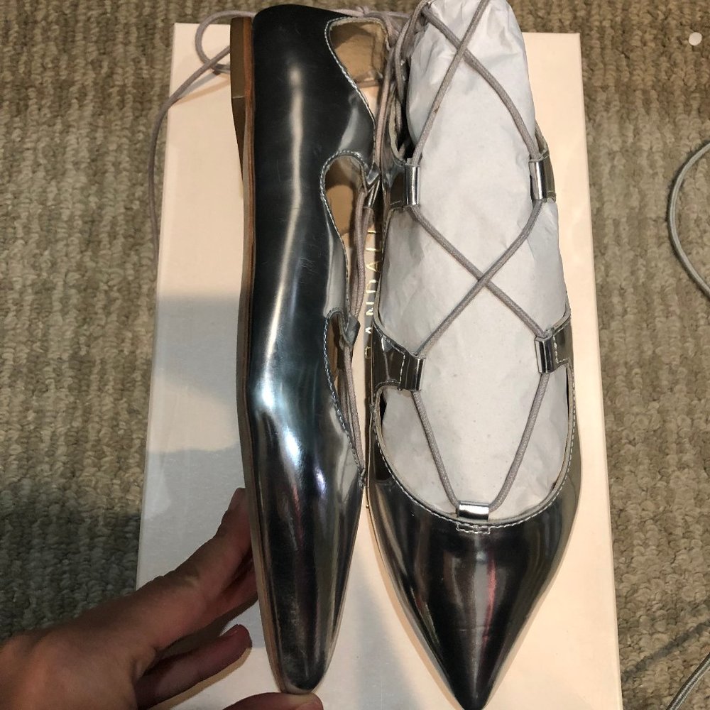 LOEFFLER RANDALL AMBRA SILVER FLATS